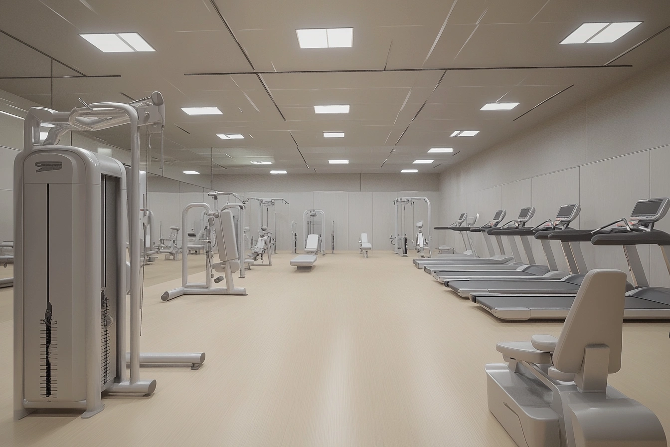 Зона з тренажерами, спеціально адаптованими для людей старшого віку